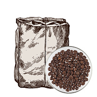 Вишня на коньяке, упаковка кофе 0,5 кг