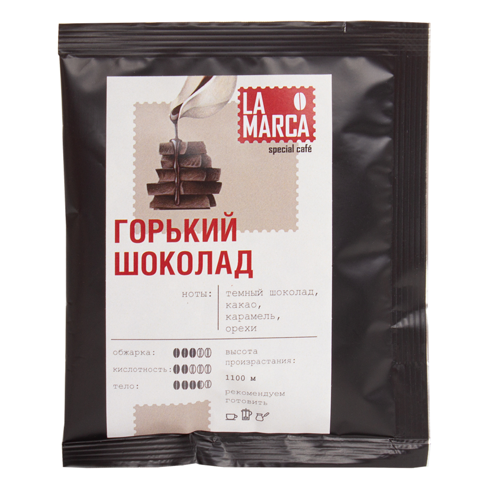 Изображение: отличный товар Горький шоколад Дрип-кофе La Marca, н-р 6 шт