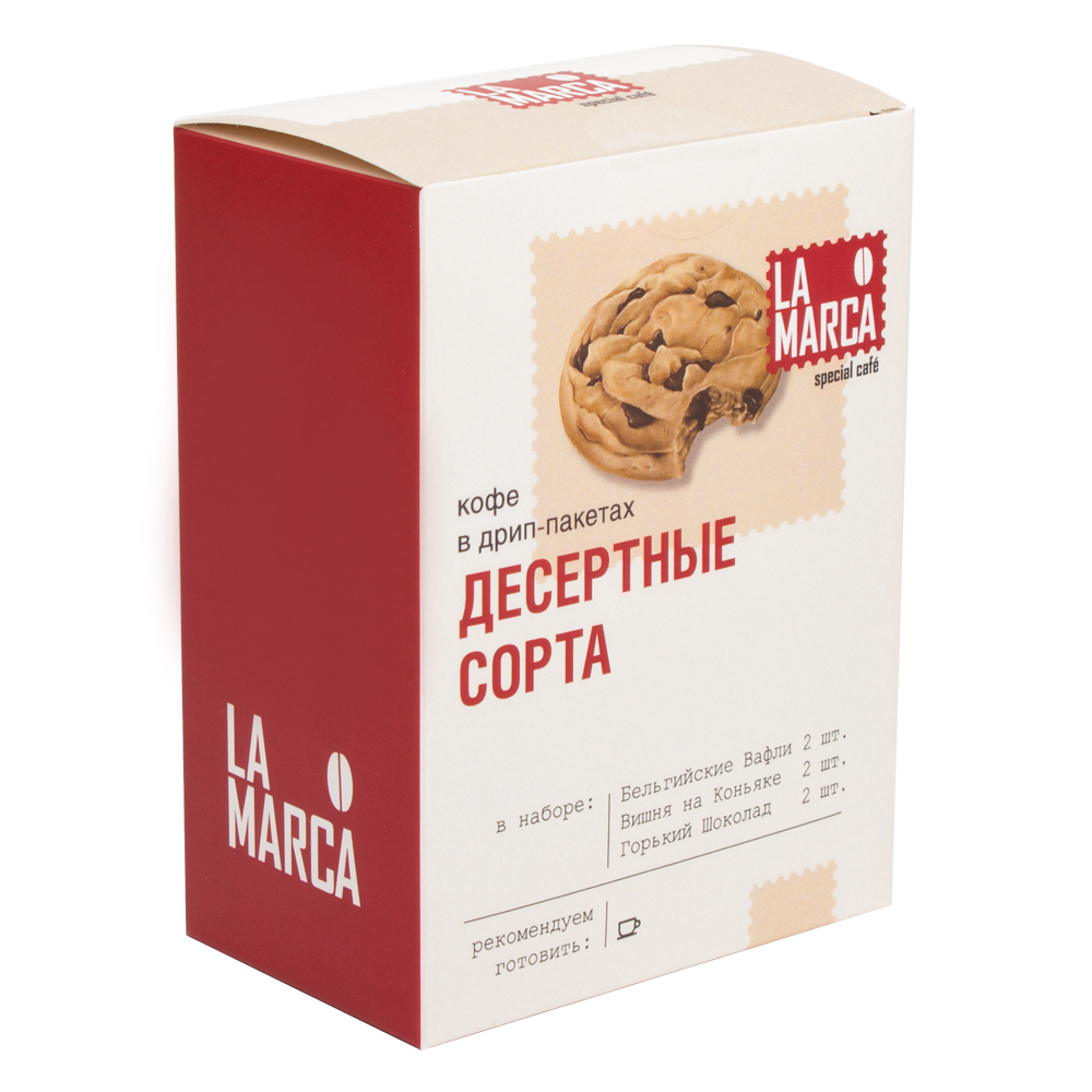 Изображение: отличный товар Ассорти десертные Дрип-кофе La Marca, н-р 6 шт
