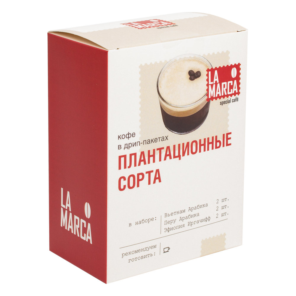 Изображение: отличный товар Ассорти плантационные Дрип-кофе La Marca, н-р 6 шт