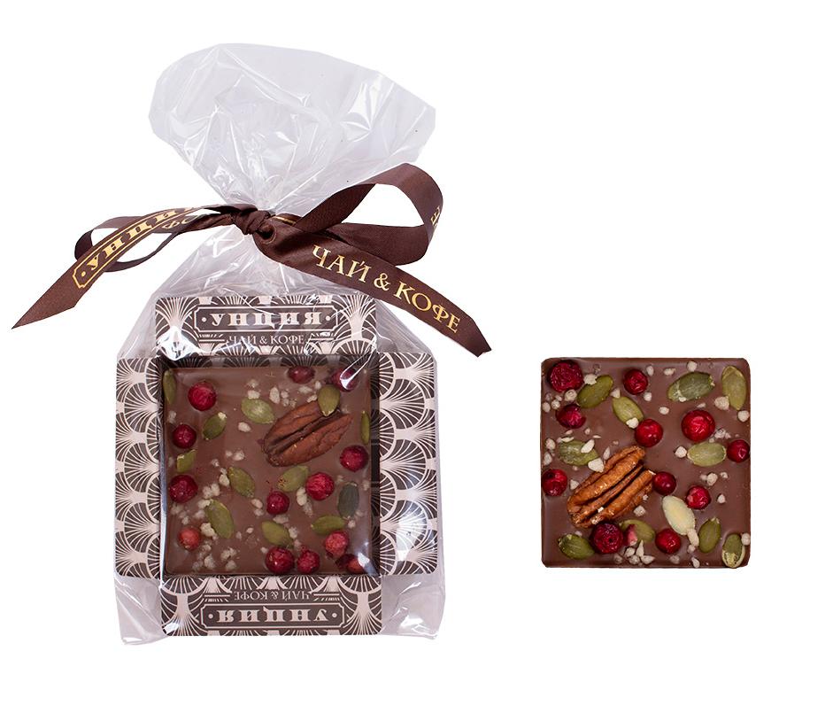 Изображение: отличный товар Шоколад темный "Фисташки и вишня", 35 гр.
