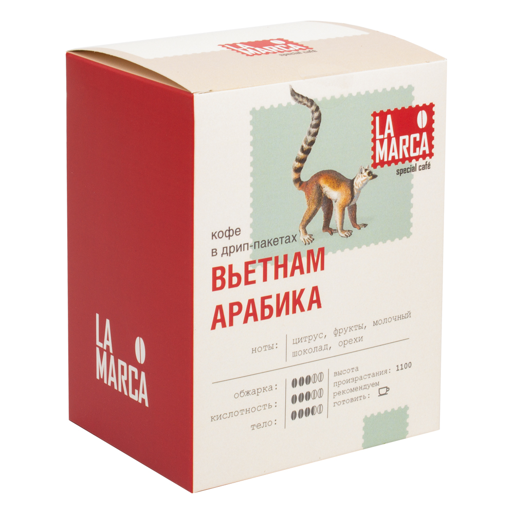 Изображение: отличный товар Вьетнам Арабика Дрип-кофе La Marca, н-р 6 шт