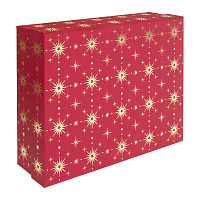 Изображение: отличный товар Коробка "Звезды на красном" 20*25*7