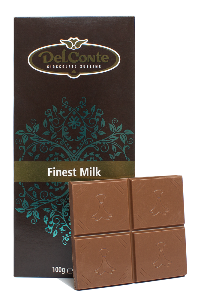 Изображение: отличный товар Молочный шоколад DelConte, 100 гр.