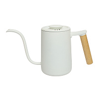 Изображение: отличный товар Чайник для заваривания кофе Timemore, 700 мл, нерж. сталь, белый