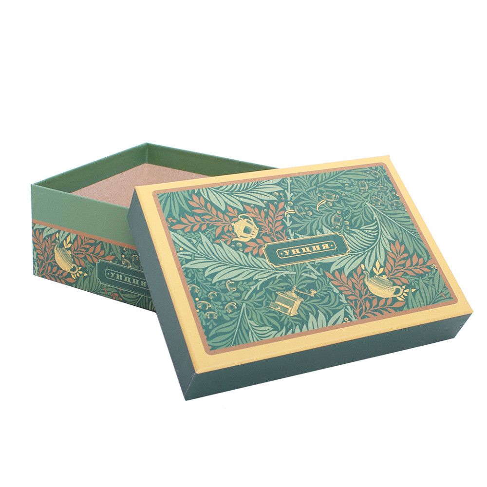 Изображение: отличный товар Коробка "Чайнички и кофемолки" 13*18*7