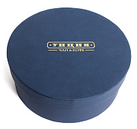 Изображение: отличный товар Коробка круглая "Унция", синяя
